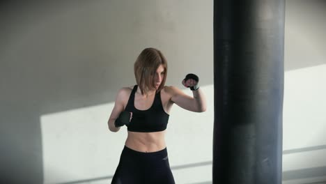 entrenamiento de boxeo femenino