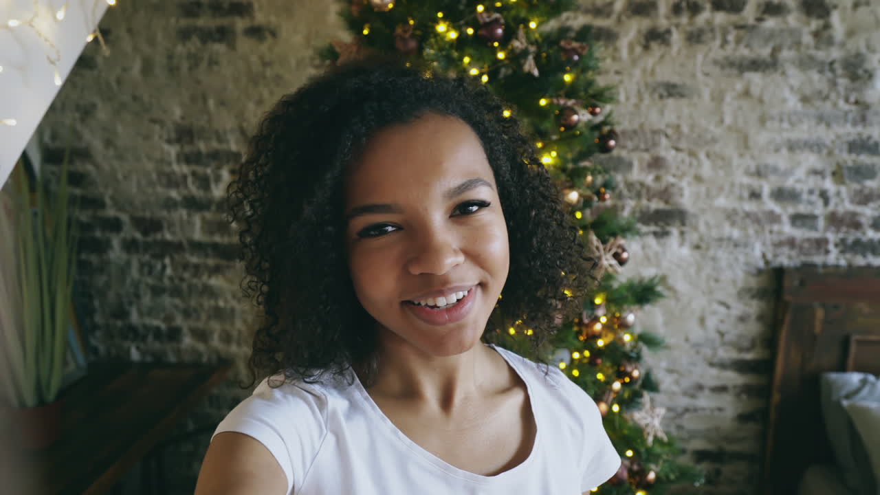 Young Woman with Christmas Gift