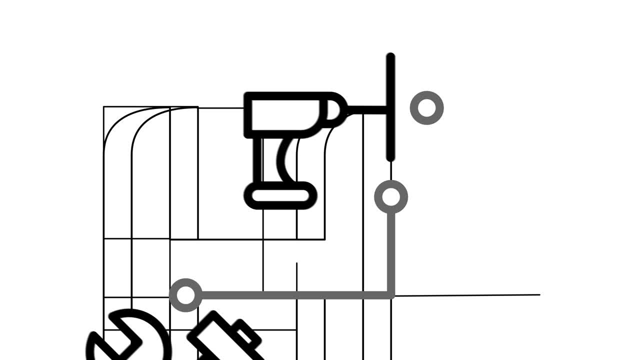 conjunto de iconos de reparación del hogar