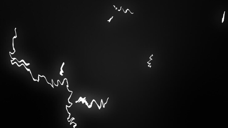 Lightning strike sparks lines animation on gradient background 3D motion graphics electricity energy visual effects voltage power thunderstorm white black