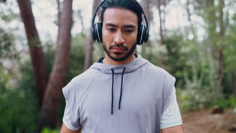 hombre caminando en el bosque al aire libre