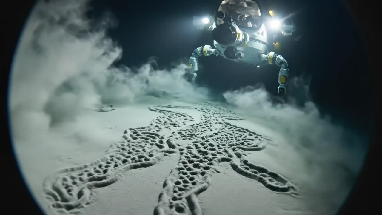 Underwater Vehicle Exploring the Deep Sea