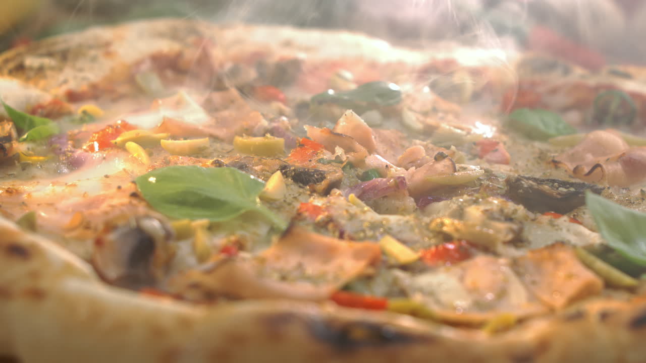 Una pizza muy deliciosa.