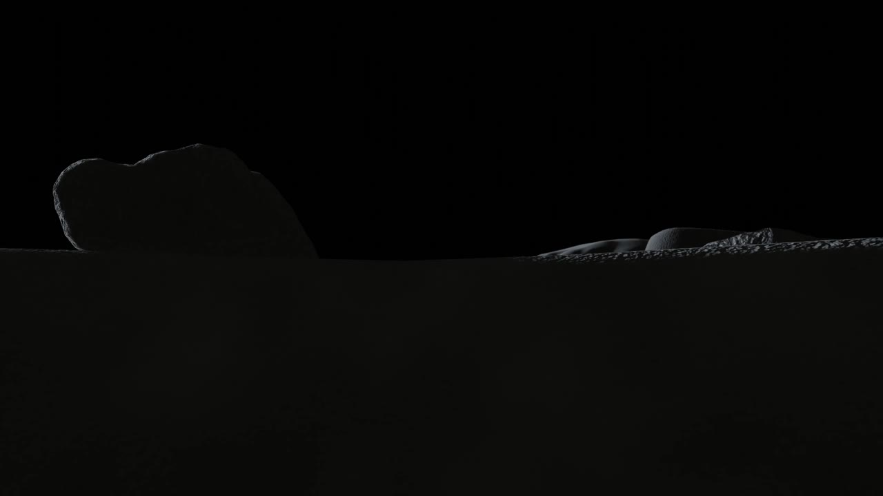 3d-анимация лунной поверхности