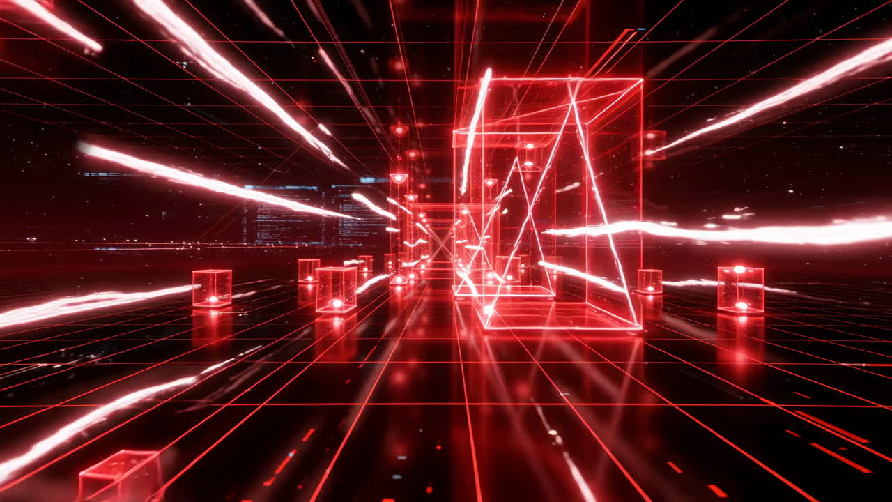 Abstract Technology Tunnel