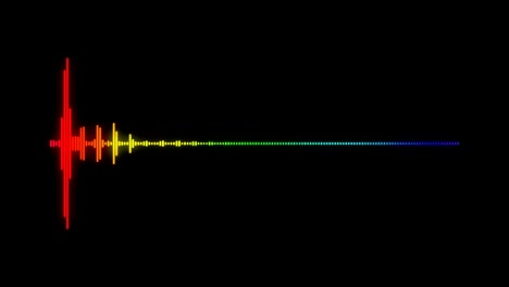 efecto de onda sonora del espectro de audio digital