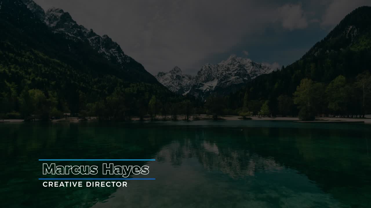 Dynamic Lower Thirds: clean, modern AE titles with smooth animation. Easy to customize, fast render, ideal for promos