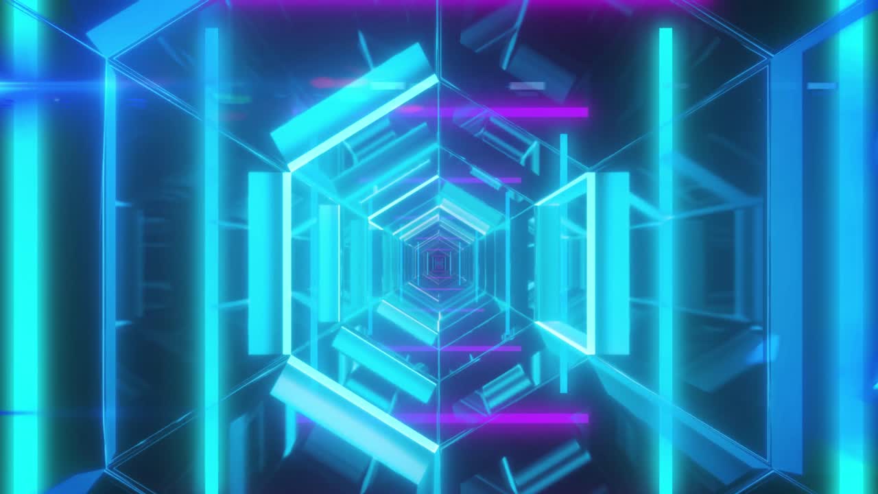 검은색 배경에 움직이는 모양의 애니메이션