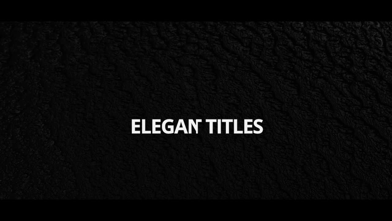 Elegant Titles is a modern minimalistic template for Premiere Pro. This template uses elegant lines and a modern font style