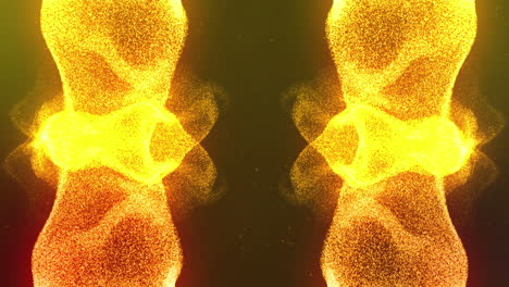 animación de rastros de luz amarillo brillante que se mueven sobre un fondo negro