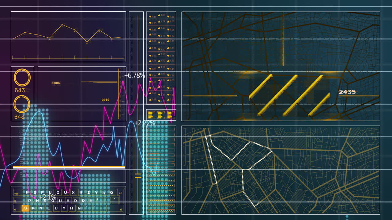 Creating animation of graphs, charts, and maps for analytical information