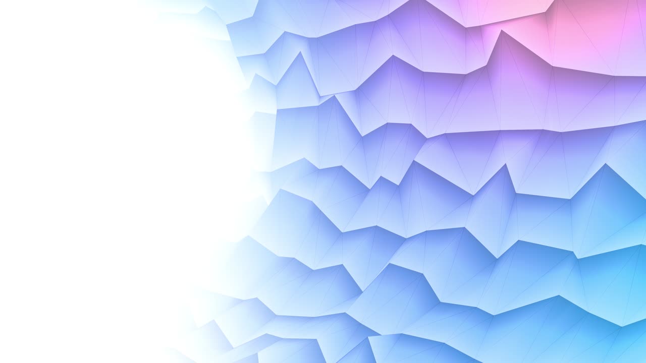 3D Origami Geometry Clean Colorful Business & Tech Motion Background