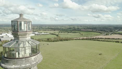 Spire-of-Lloyd-heritage-lighthouse-Kells-Ireland-aerial