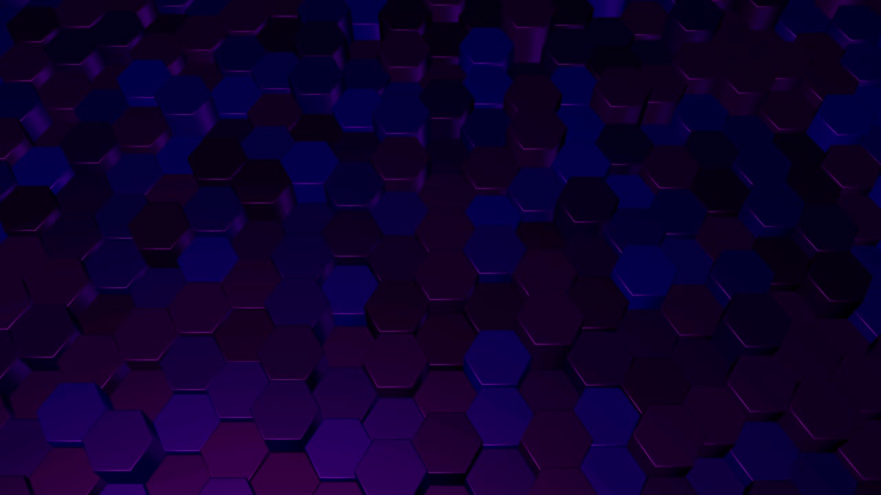 fondo de movimiento hexagonal 3d abstracto.