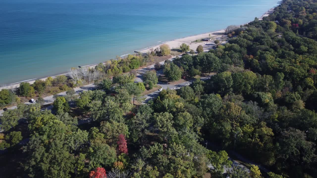 lago Hurón en la zona de Sarnia, Ontario, Canadá