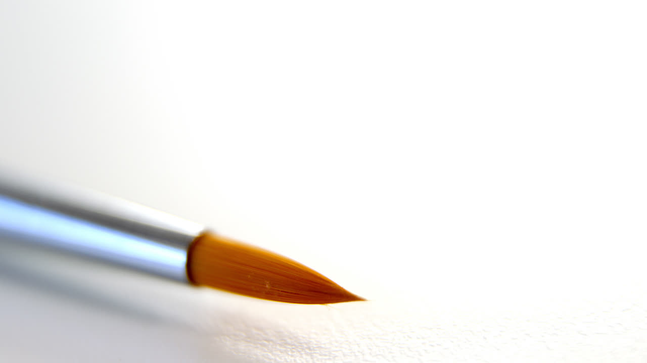 페인트 브러시의 클로즈업