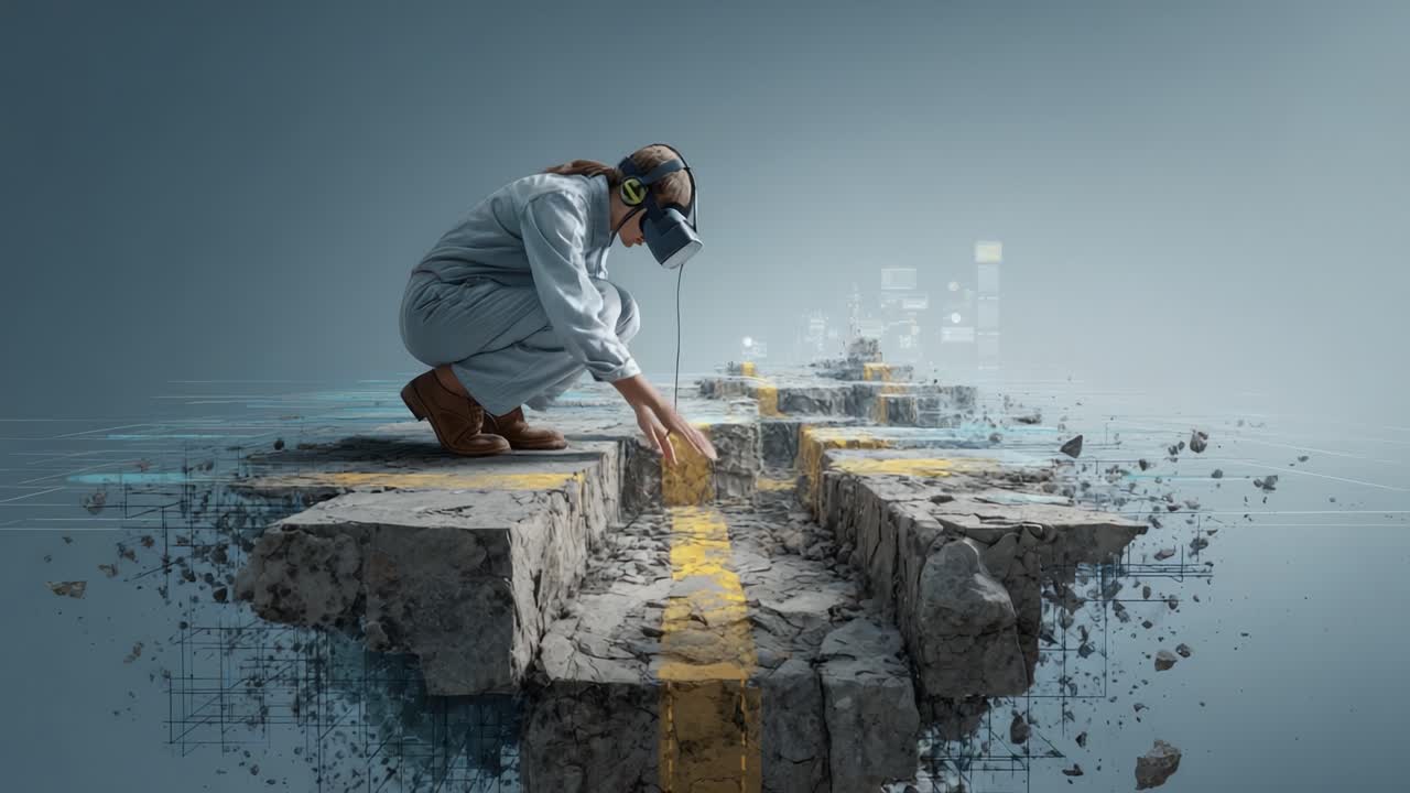 Exploring Virtual Reality Landscapes: A Journey of Discovery in a Surreal Environment Where Reality Meets the Imagination, Revealing the Complex Interplay Between Technology and Human Experience
