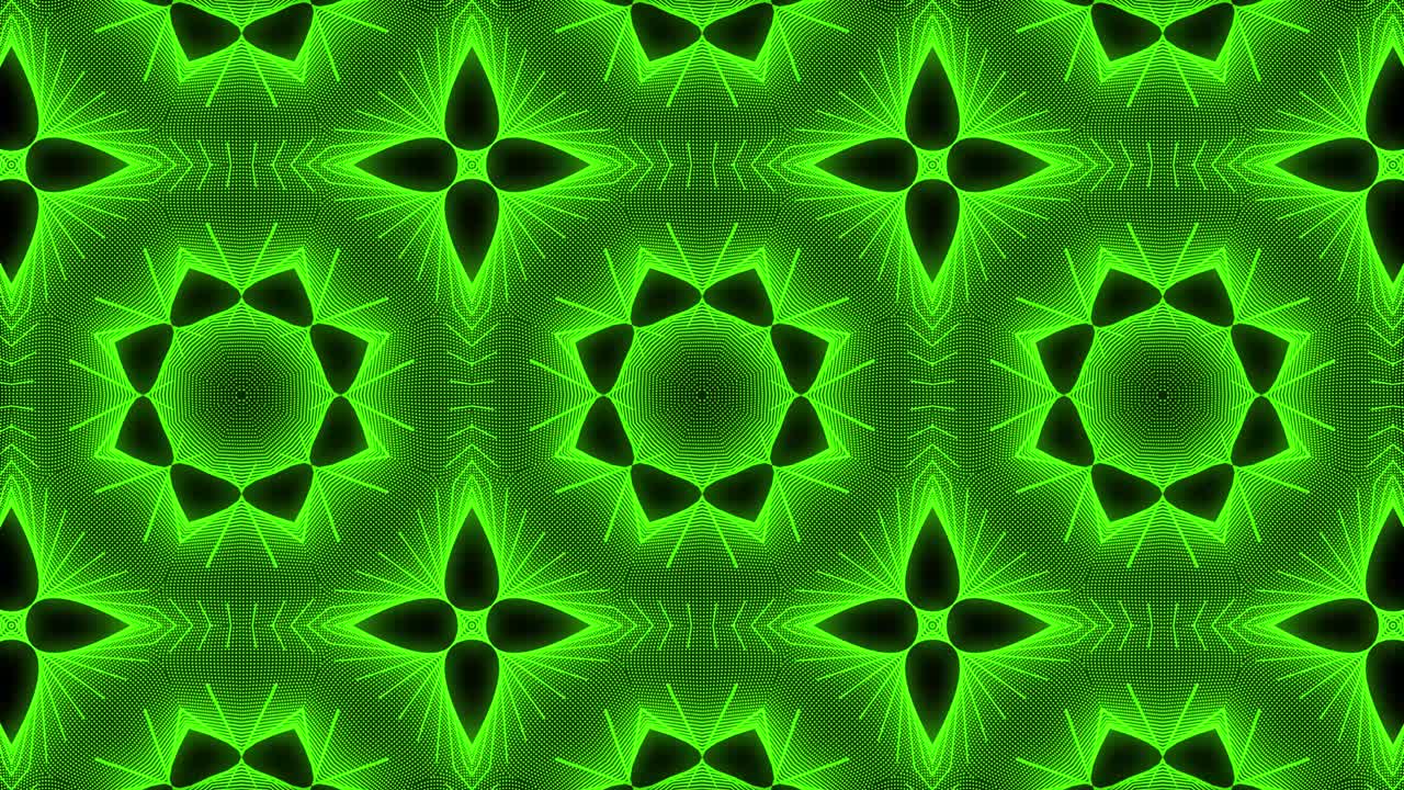 patrón de color verde diseño gótico animación gráficos de movimiento
