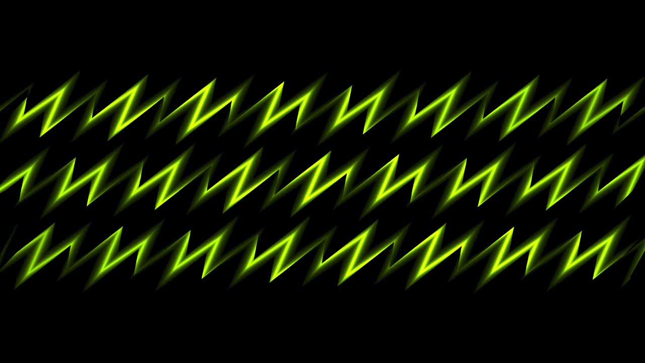 Neon Green Zigzag Pattern Background