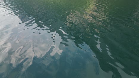 beautiful relaxing nature background scene of calm waves in klontalersee lake