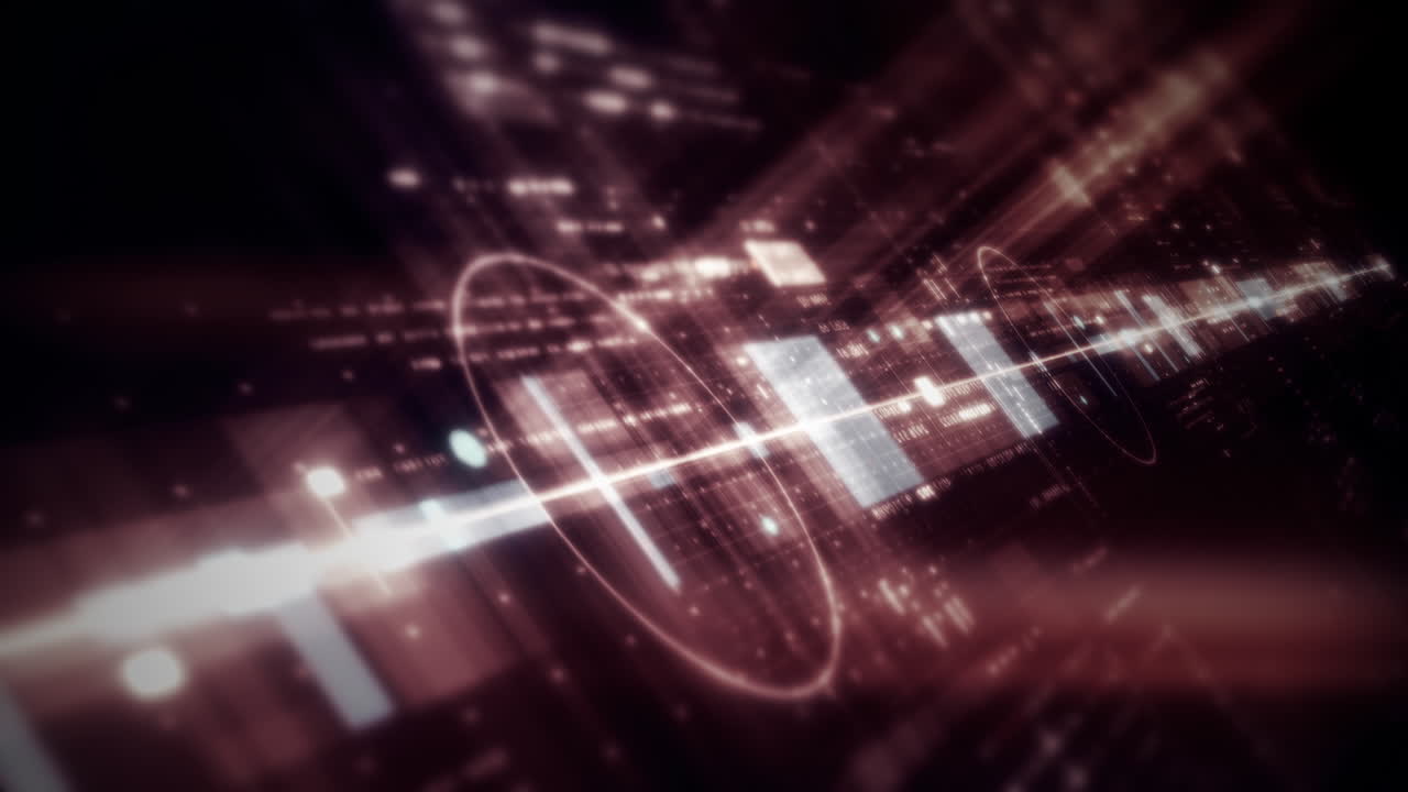Global data network world map with matrix style grid, glowing HUD interface and streaming light trails, futuristic internet, IoT connectivity and digital simulation background