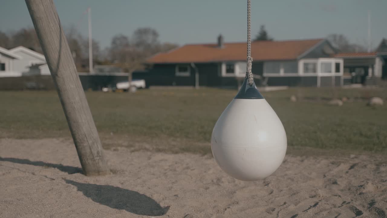 Empty playground in Brenderup, Denmark