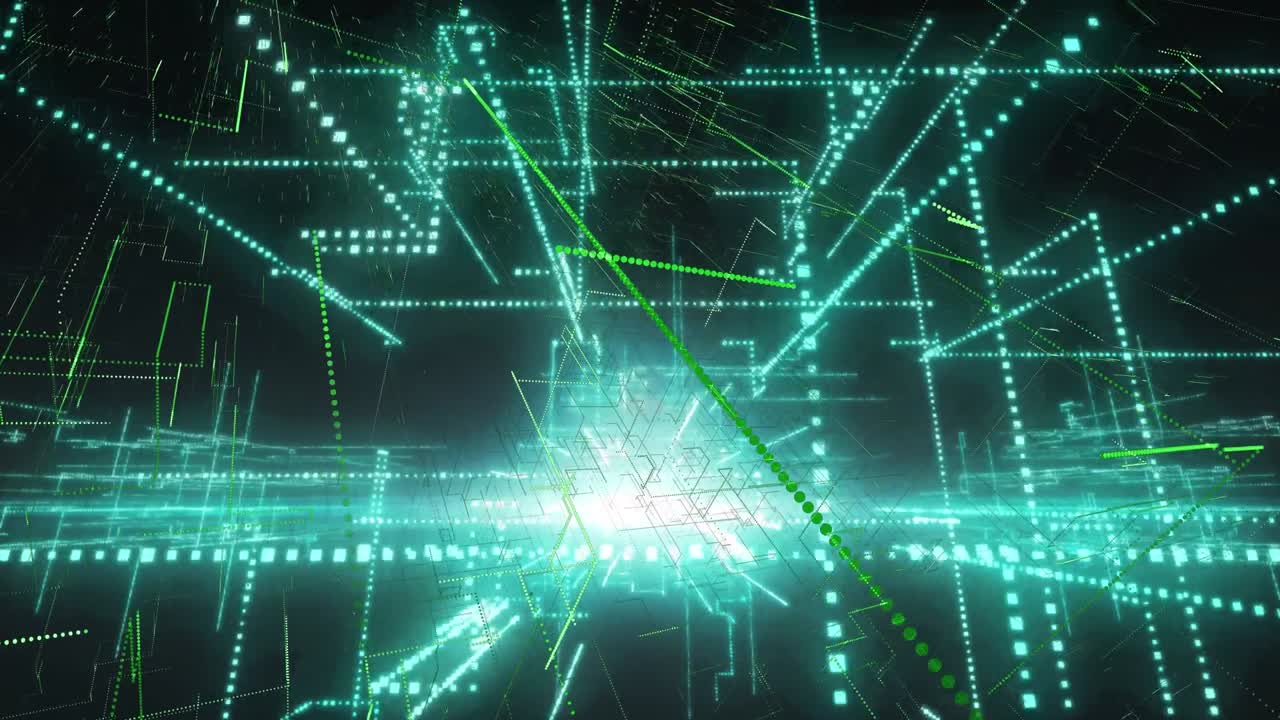 검은 바탕에 있는 밝은 반점의 애니메이션