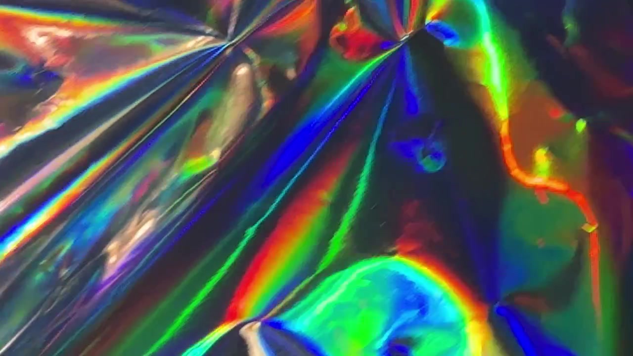 Texture Olografica Astratta con Luce Iridescente Cangiante