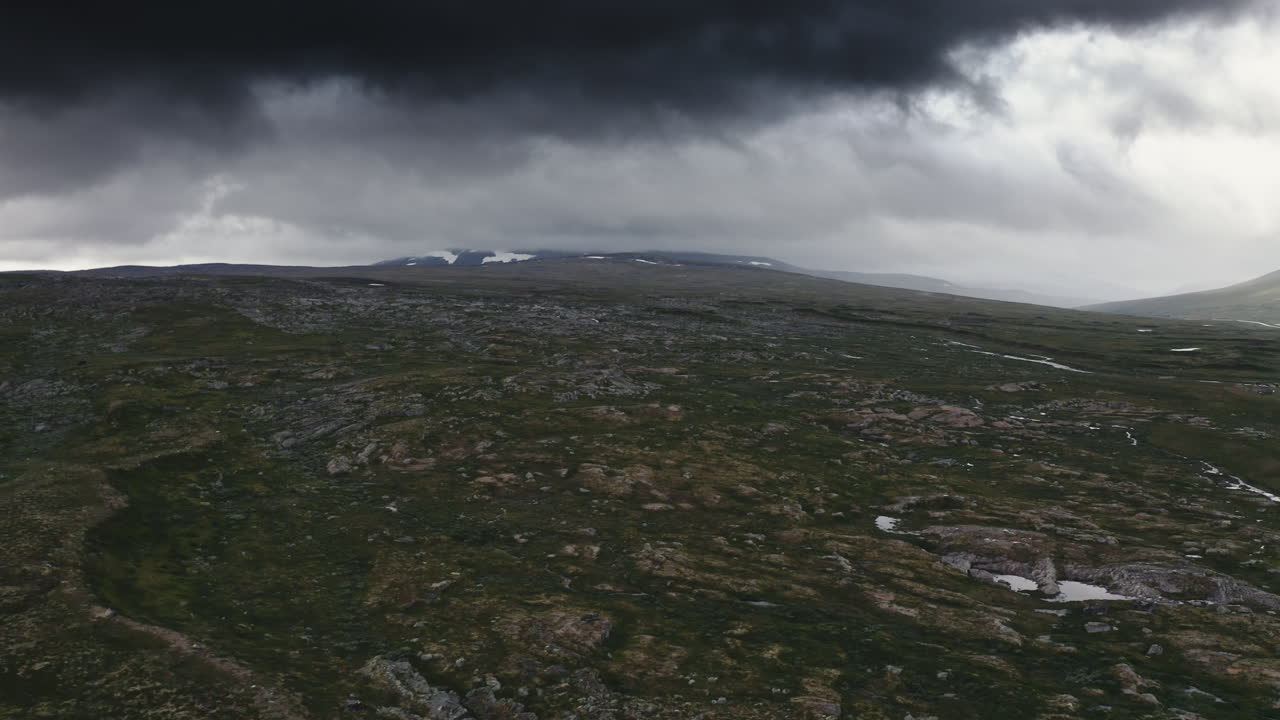Polar Circle aerial landscape