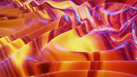 looped abstract fluid background multicolor marble style. beautiful glossy wavy surface of liquid with pattern, gradient color and flow waves on it. creative bright bg with soft smooth animation.