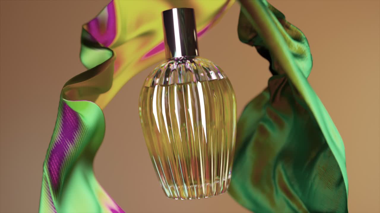 Design astratto di bottiglia di profumo