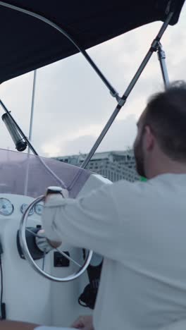 man on a boat