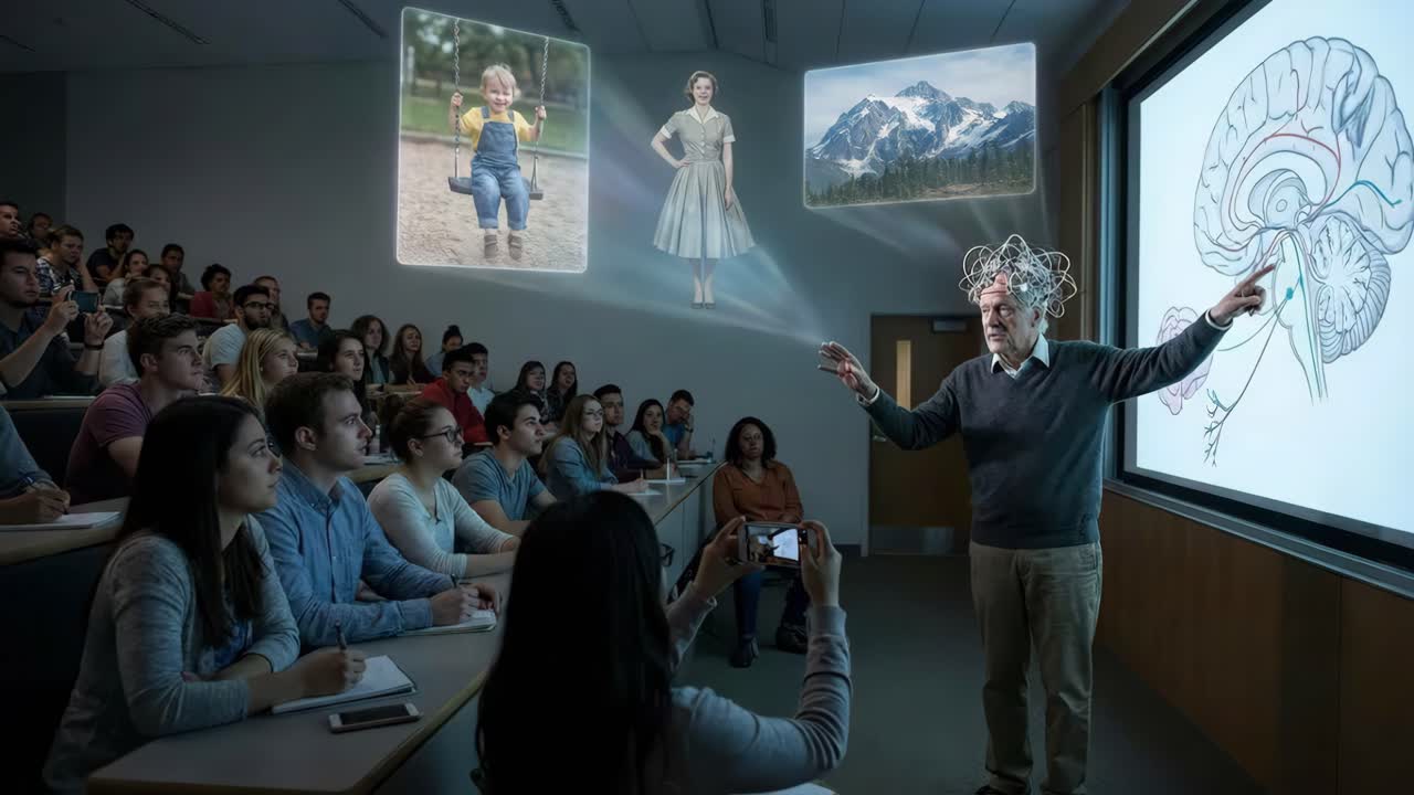 A Futuristic Classroom with Holograms and Advanced Learning