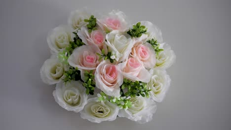 wedding flower decoration hanging on wall