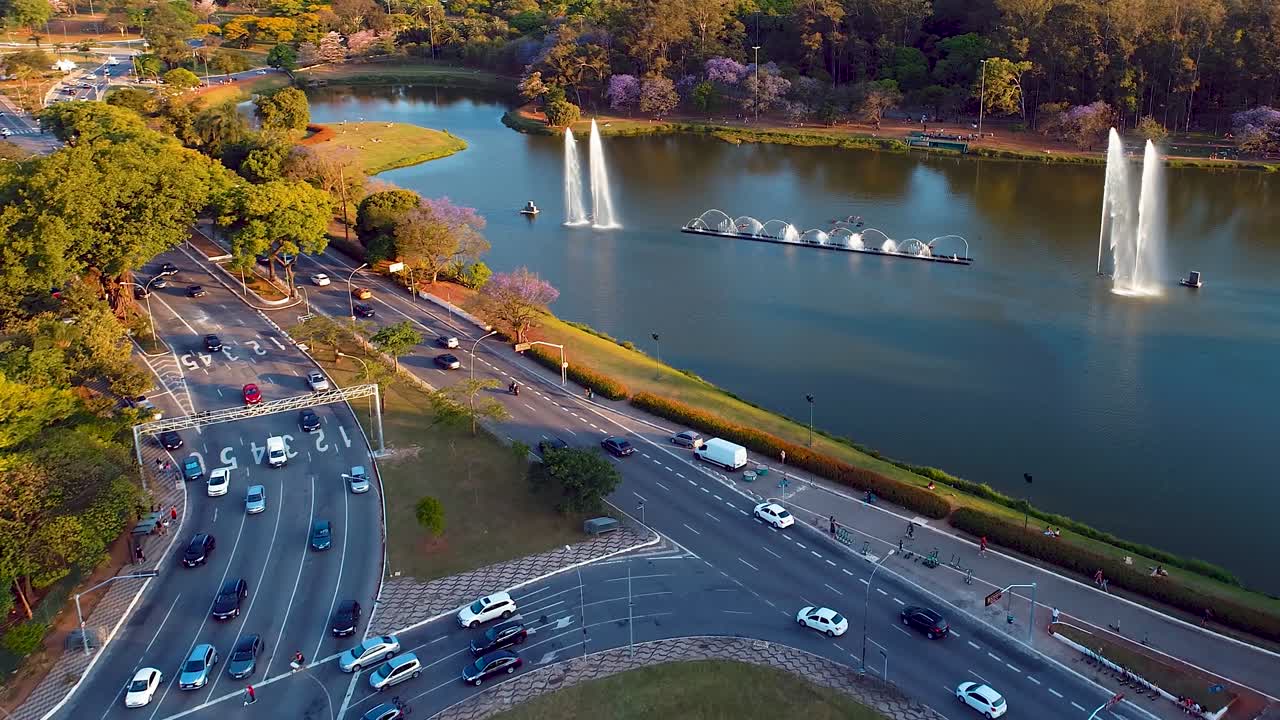 브라질 상파울루 이비라푸에라 공원