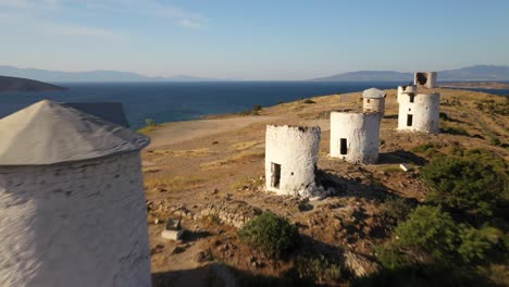 the windmills of ancient bodrum.