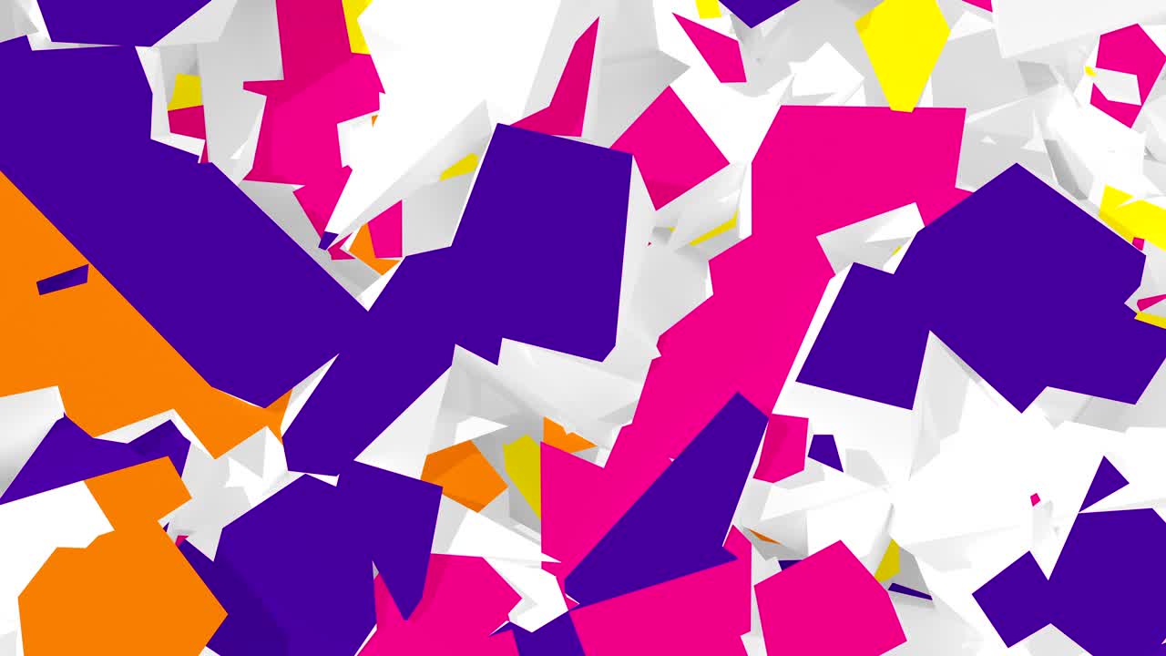 4k. fondo digital abstracto. versión con colores azul, rojo y naranja. bucle sin costuras.