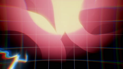 abstract neon retro graphic design