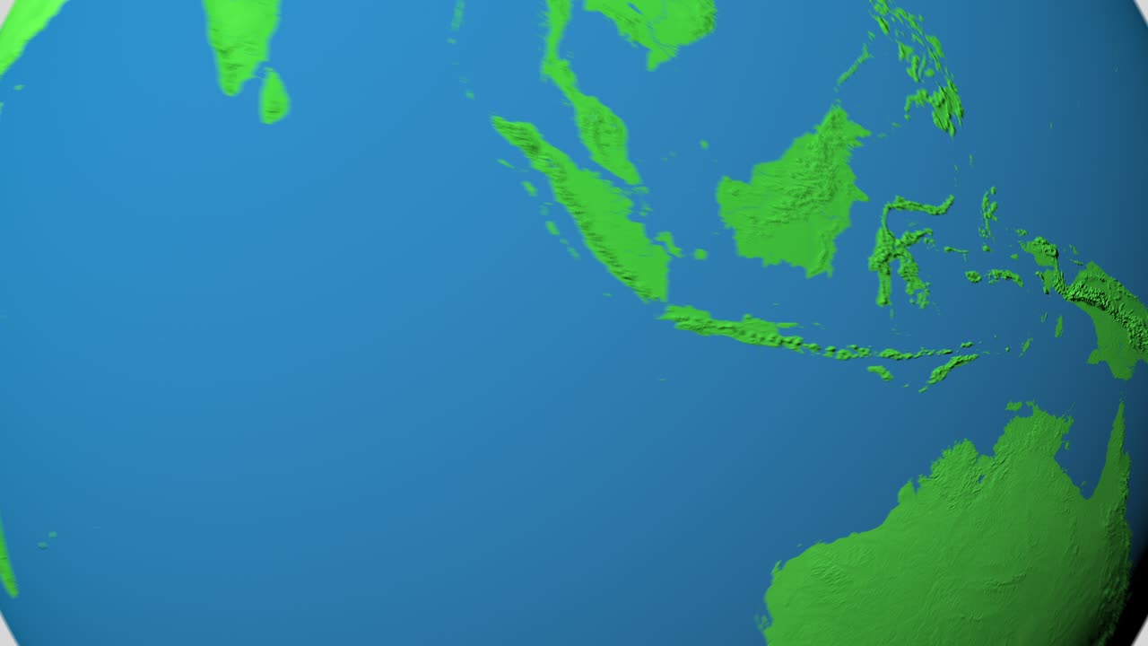 동티모르의 3d 지도를 확대합니다.