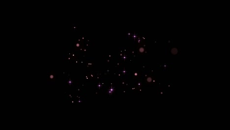 estrellas brillantes gráficos de movimiento con fondo nocturno