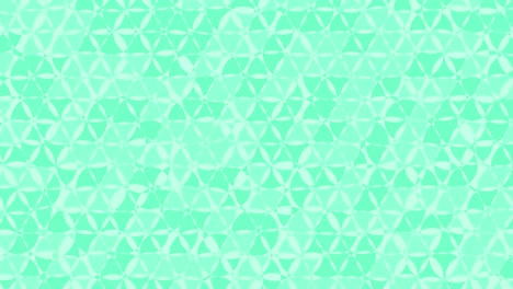 mint green circles look like kaleidoscopes blowing in the wind.