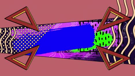 animación de gráficos en movimiento coloridos sobre un fondo oscuro