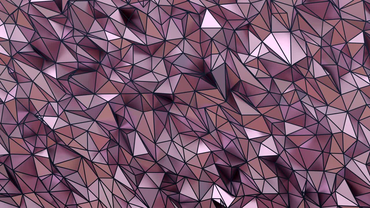 bajo polígono de fondo bucle de oro rosa con marco de alambre