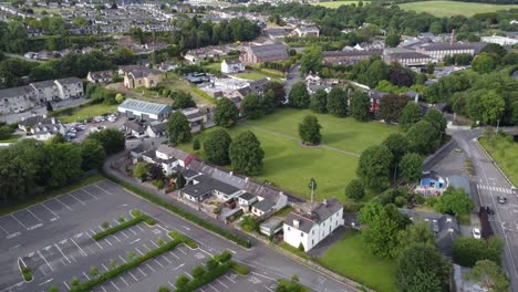 blarney village ireland drone aerial footage