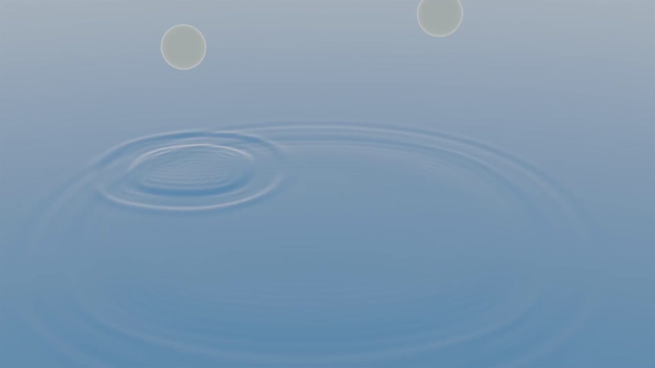 물의 파동과 원