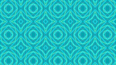 animación de formas en movimiento sobre fondo azul