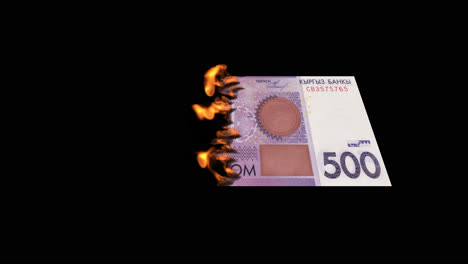 burning south african rand note