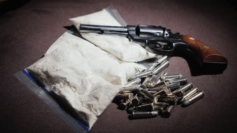 Bullets-Fall-On-Money-And-Drug-Bags