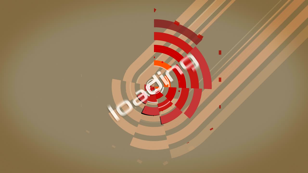 색상 터 회전 추상적인 기하학적 배너, 레트로 스타일, 루프, 텍스트 로딩 버전, 내 다른 로딩 애니메이션을 확인하십시오.