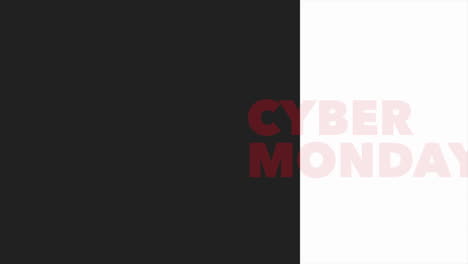 Cyber-Monday-Auf-Schwarzem-Und-Weißem-Modernem-Farbverlauf